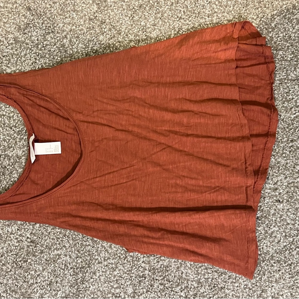 Women's Rust Sleeveless Top